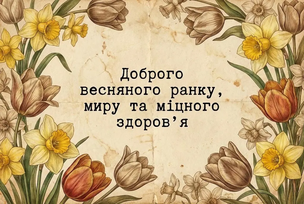 Доброго весняного ранку: душевні побажання та красиві картинки для натхнення
