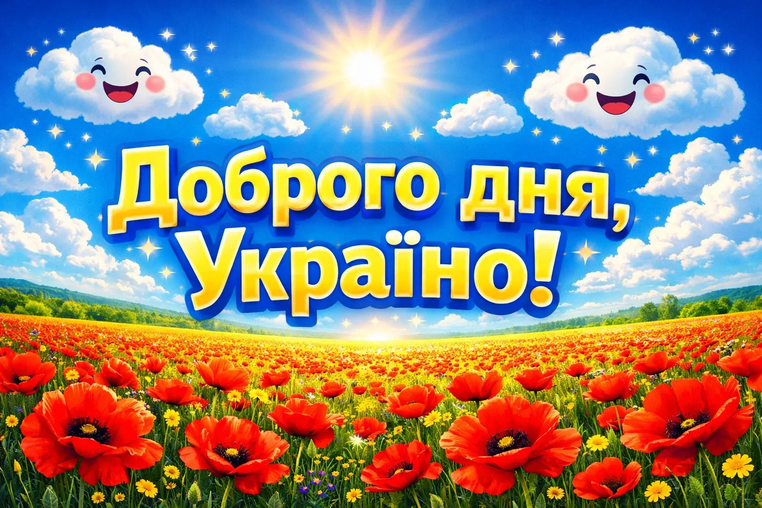 Доброго дня, Україно: мотиваційні картинки та душевні побажання для гарного настрою