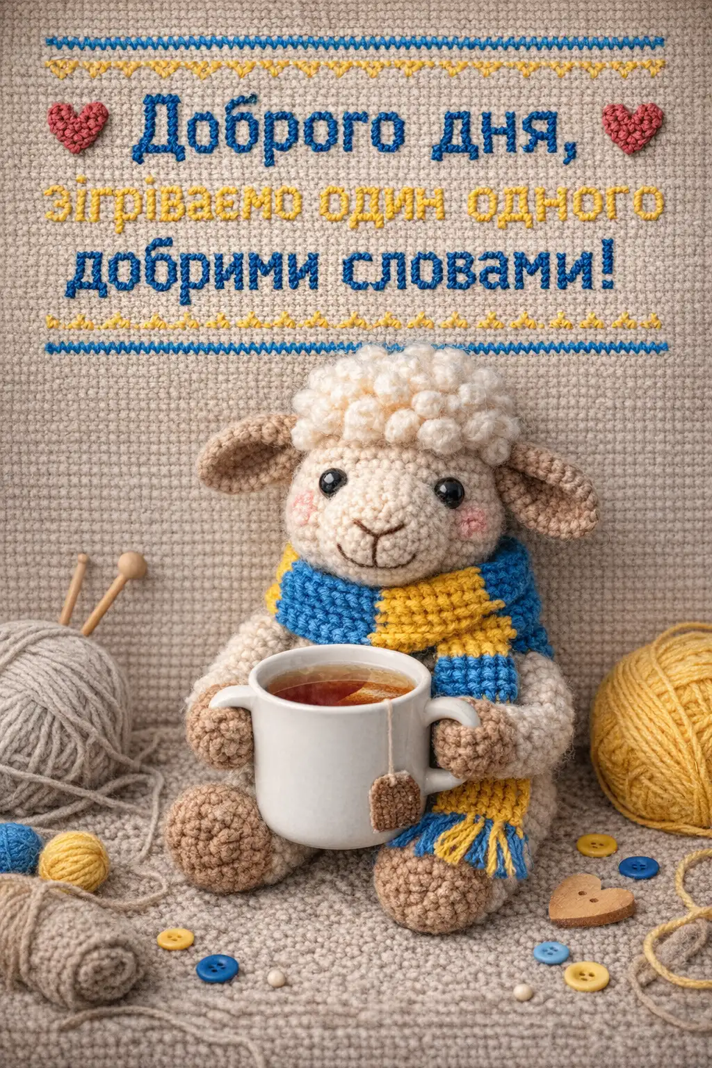 Доброго дня, Україно: мотиваційні картинки та душевні побажання для гарного настрою