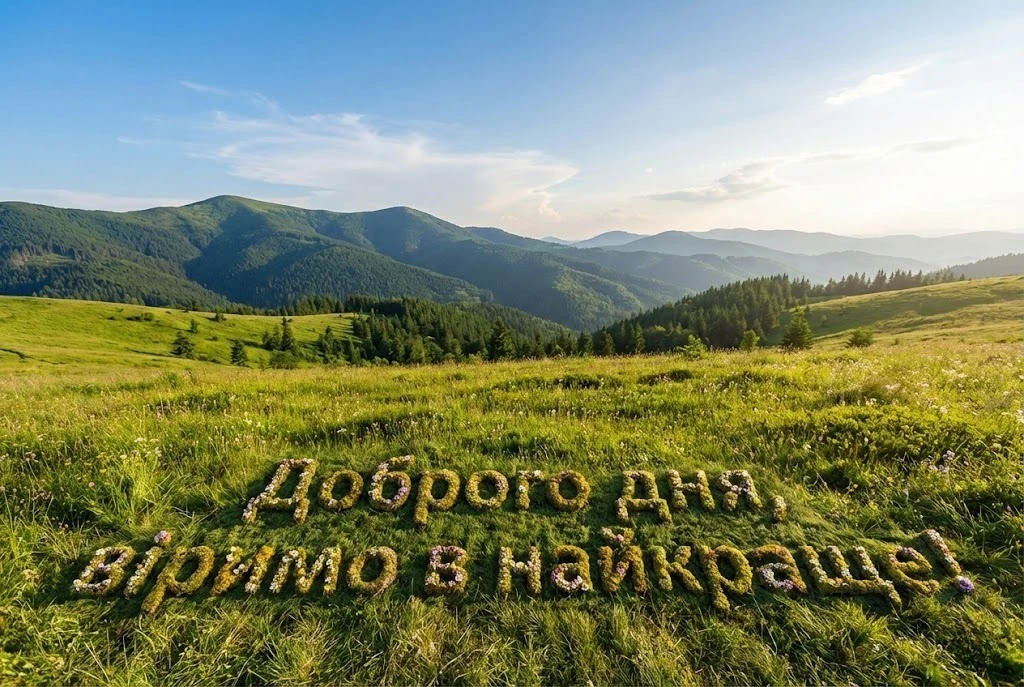 Доброго дня, Україно: мотиваційні картинки та душевні побажання для гарного настрою