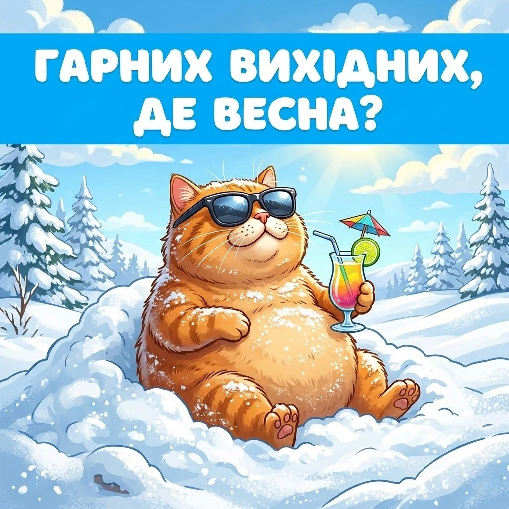 Гарних вихідних: картинки в очікуванні весни та добрий гумор для настрою