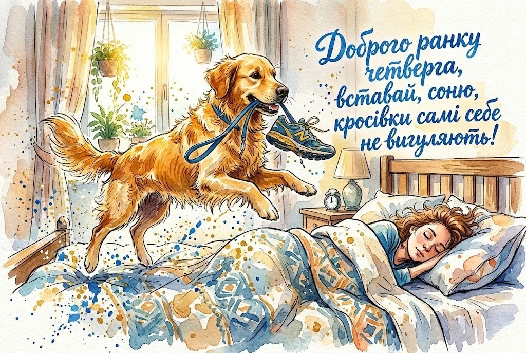 Доброго ранку четверга: картинки про ранкову пробіжку, порція мотивації та доброго гумору