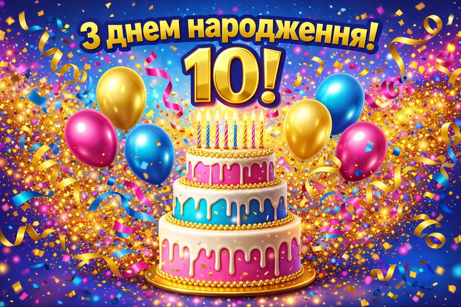 Привітання з днем народження дівчинці на 10 років: щирі побажання для маленької принцеси