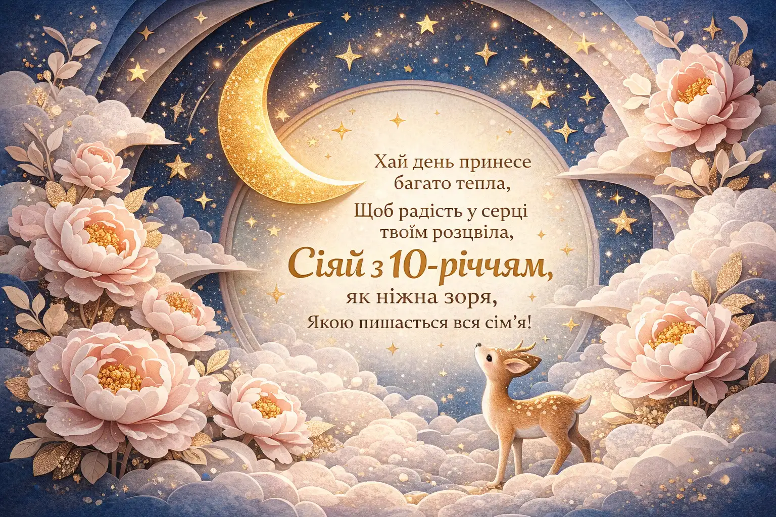 Привітання з днем народження дівчинці на 10 років: щирі побажання для маленької принцеси