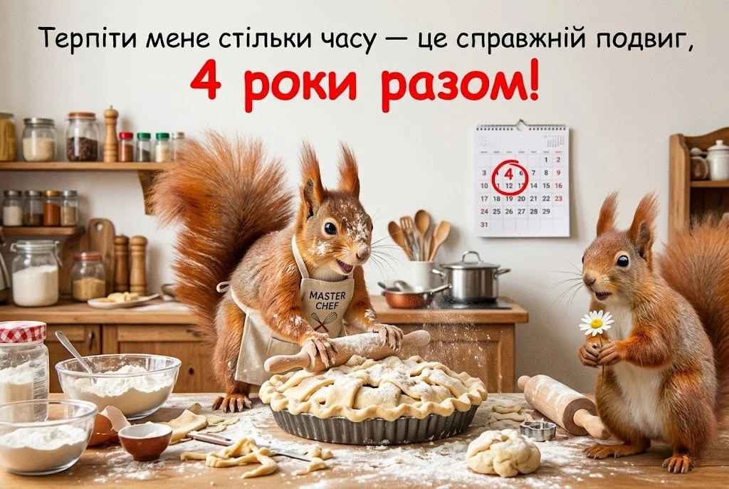 Привітання на 4 роки весілля: найкращі побажання у віршах та прозі