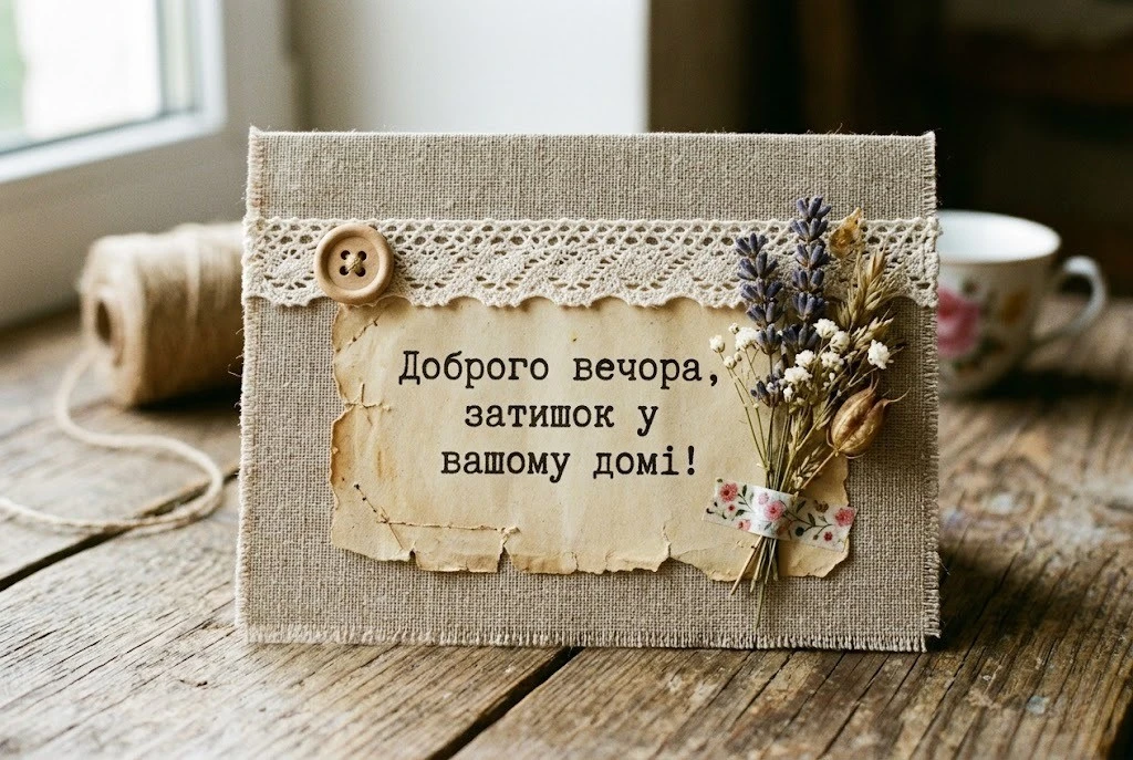 Доброго вечора і тихої ночі: найтепліші листівки та затишні побажання для душевного відпочинку