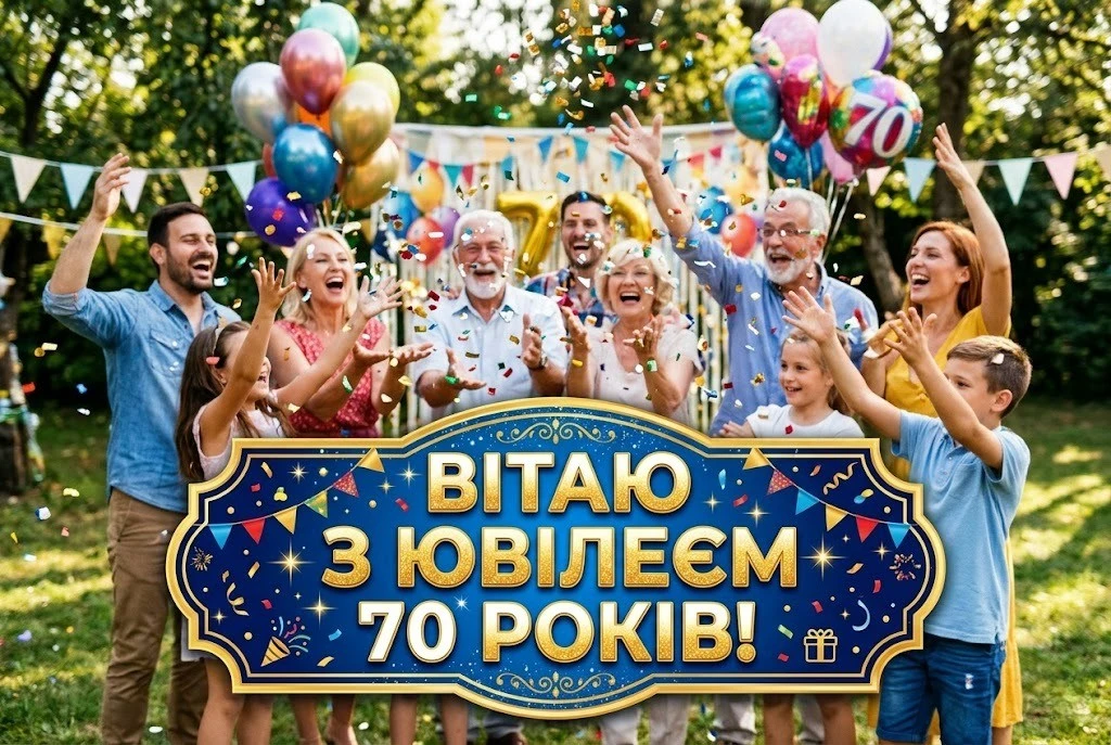Привітання з 70-річчям чоловікові: вірші, проза та красиві слова
