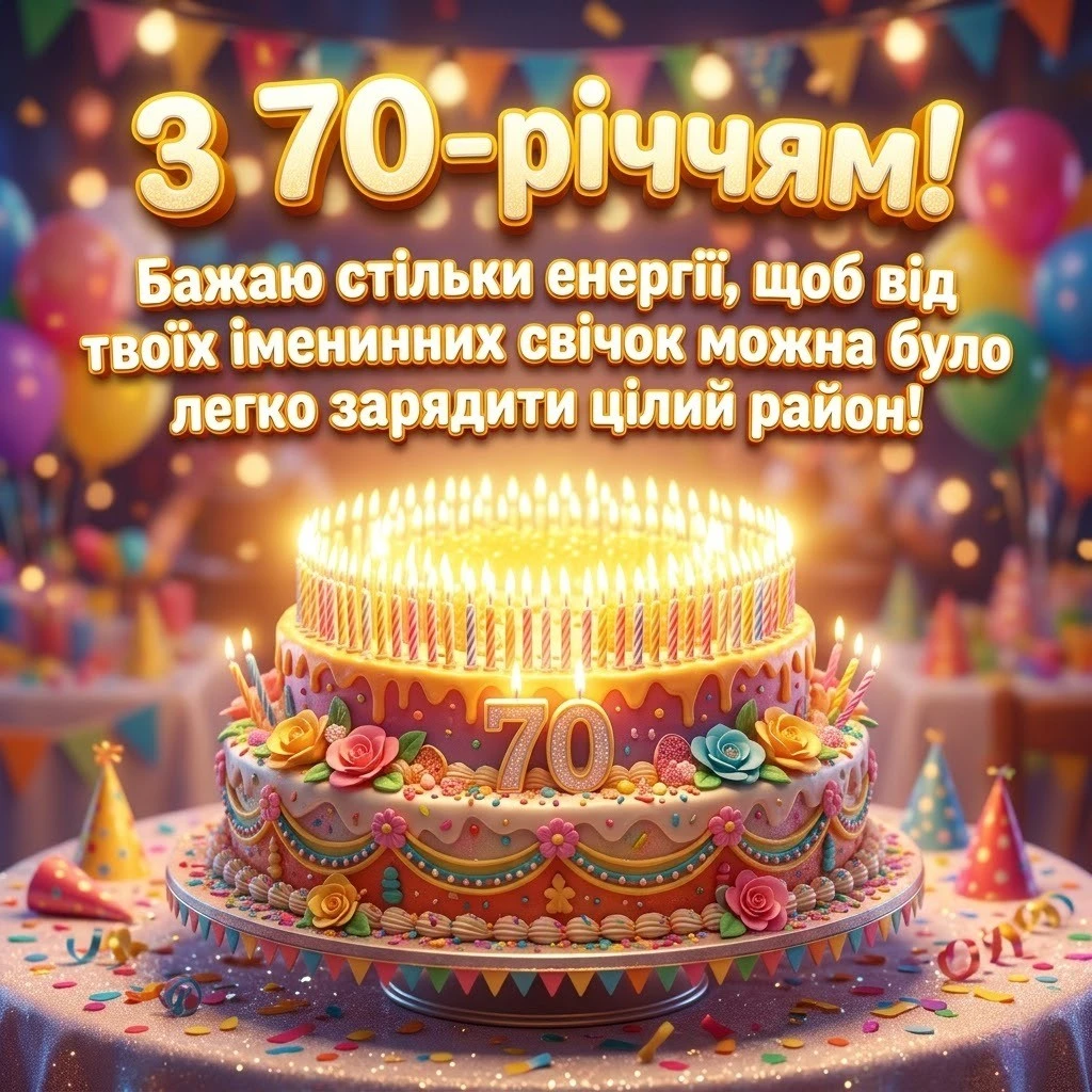 Привітання з 70-річчям чоловікові: вірші, проза та красиві слова