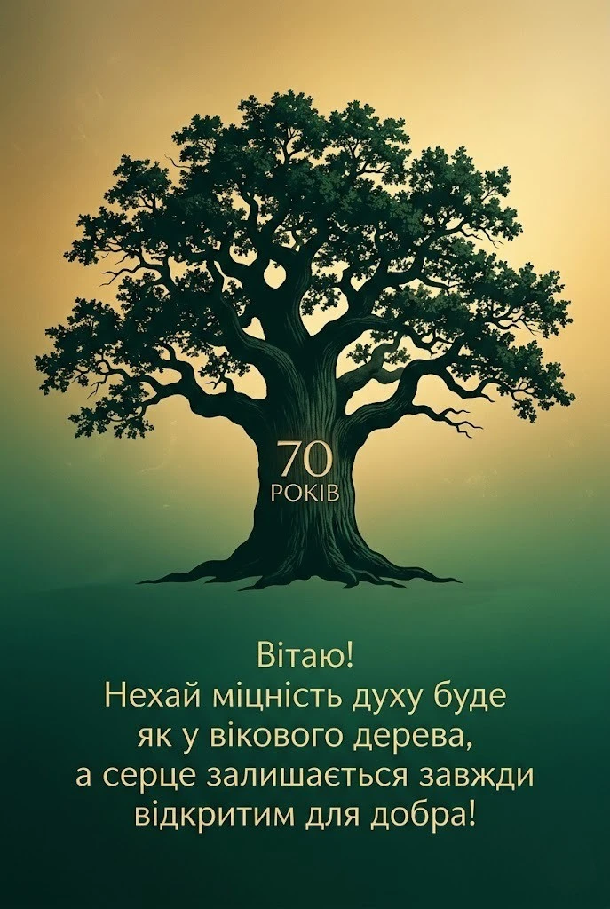 Привітання з 70-річчям чоловікові: вірші, проза та красиві слова