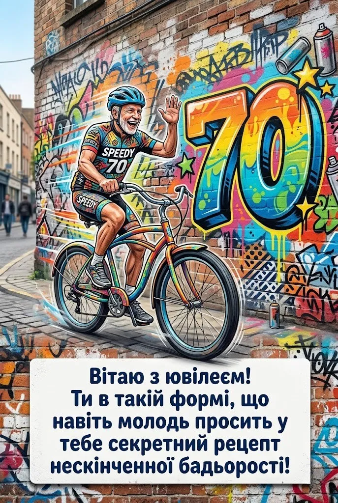Привітання з 70-річчям чоловікові: вірші, проза та красиві слова