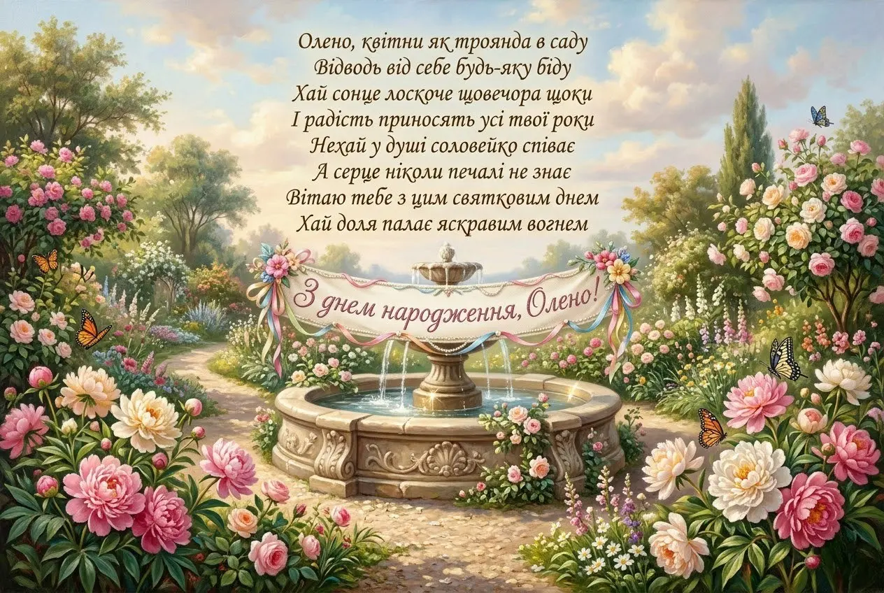 Привітання з днем народження Олені: зворушливі слова, що торкаються серця