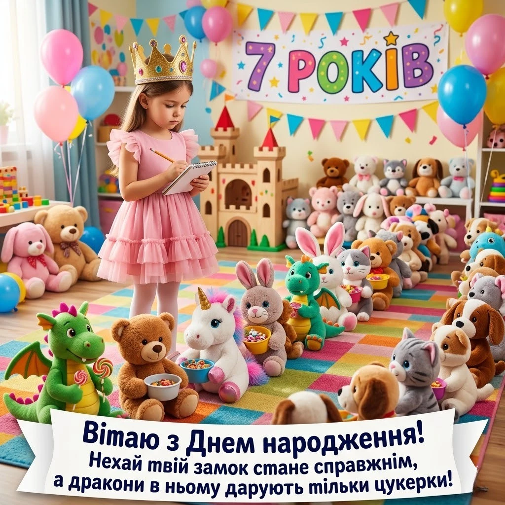 З днем народження, принцесо! 7 років: чарівні побажання та вірші