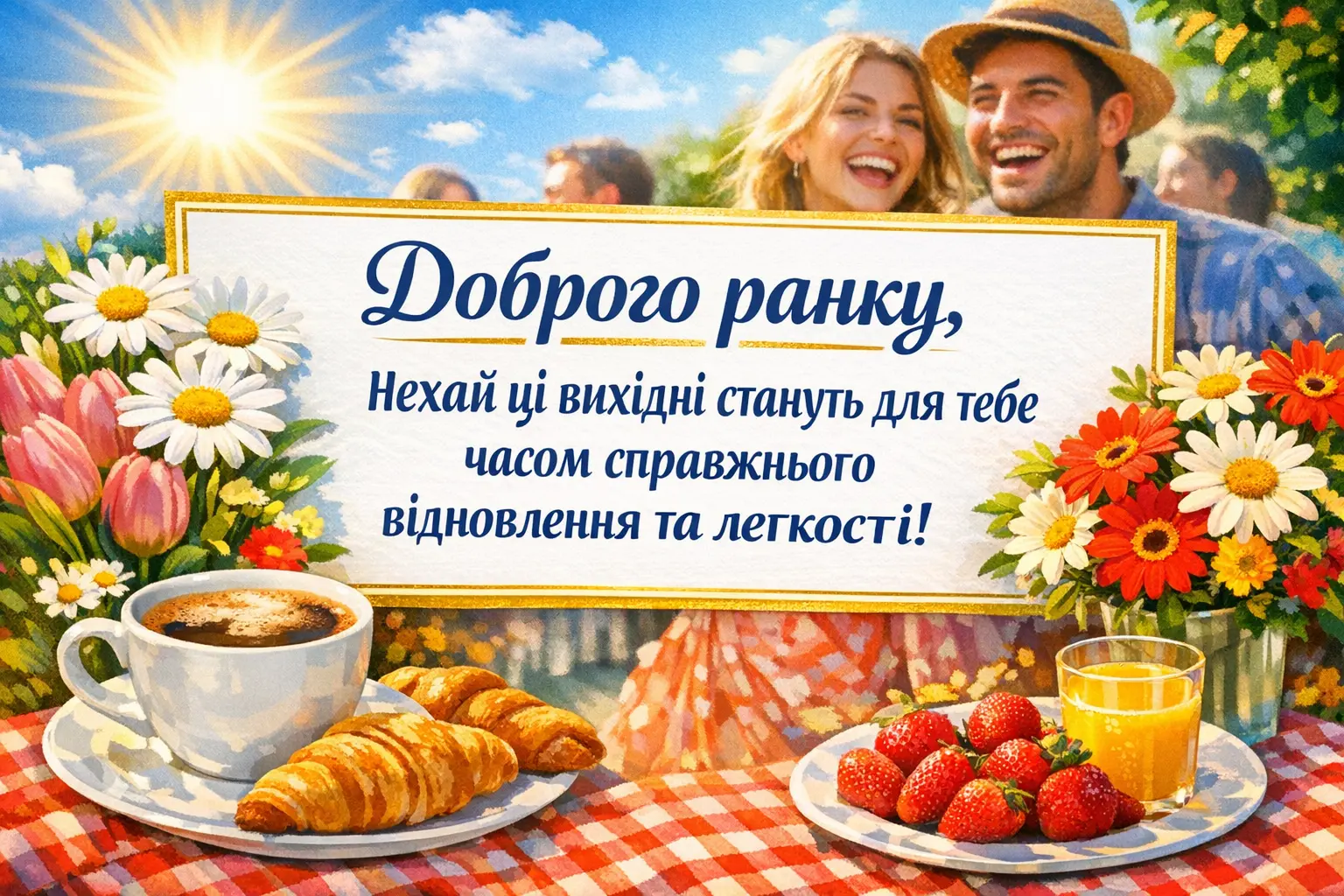 Доброго ранку: привітання, картинки та вихідні з особливим настроєм