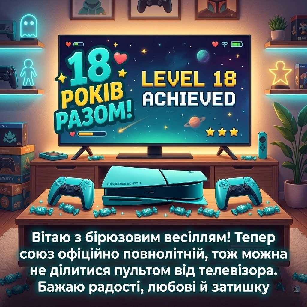 Привітання з 18-ю річницею весілля: щирі слова та вірші до бірюзового свята