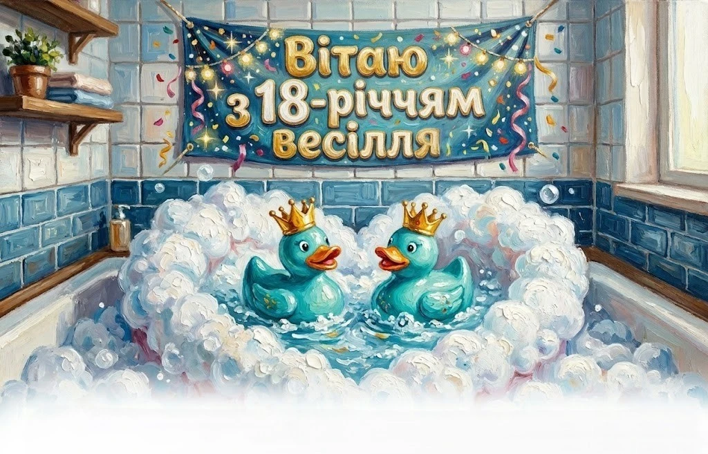 Привітання з 18-ю річницею весілля: щирі слова та вірші до бірюзового свята