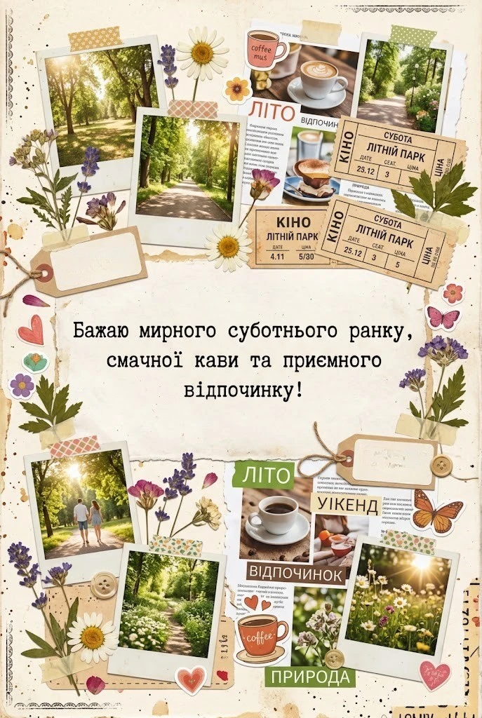 Доброго ранку та гарного суботнього дня: найкращі картинки та душевні листівки для гарного настрою