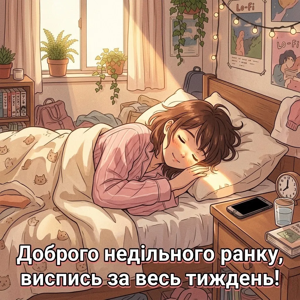 Доброго недільного ранку: душевна добірка листівок та картинок для затишного відпочинку