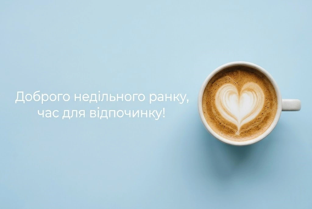 Доброго недільного ранку: душевна добірка листівок та картинок для затишного відпочинку
