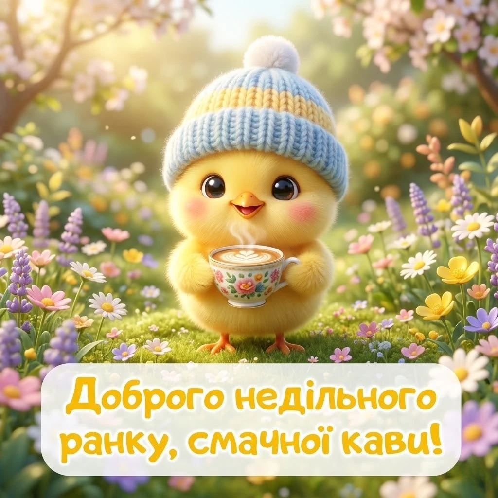 Доброго недільного ранку: душевна добірка листівок та картинок для затишного відпочинку