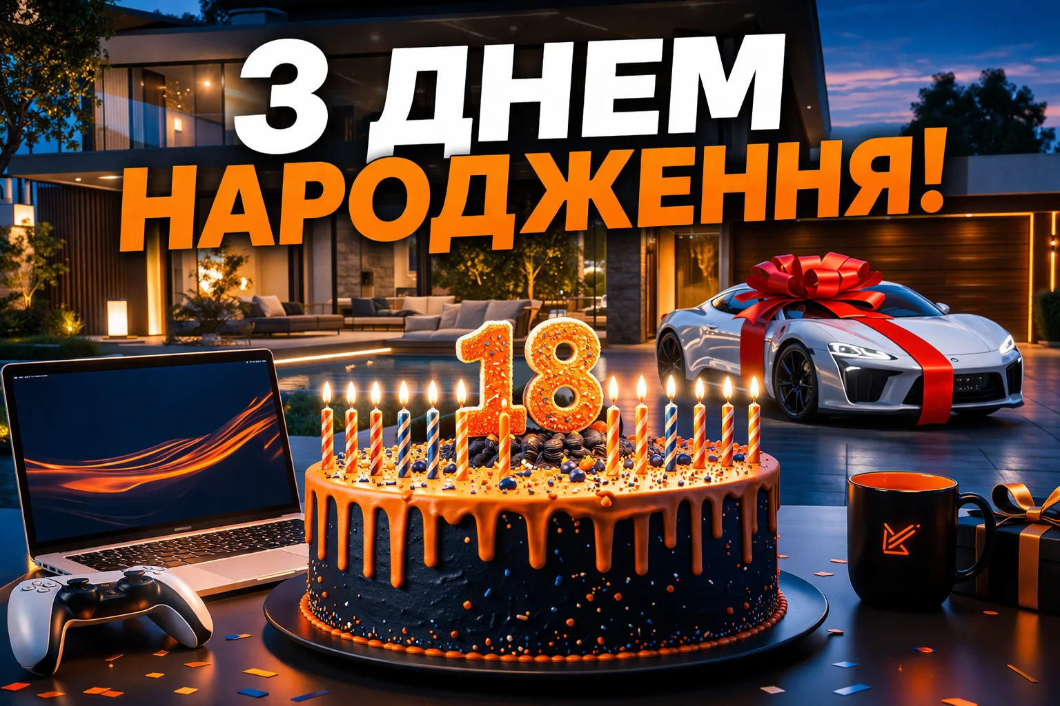 18 років — старт у доросле життя: натхненні привітання для молодого чоловіка