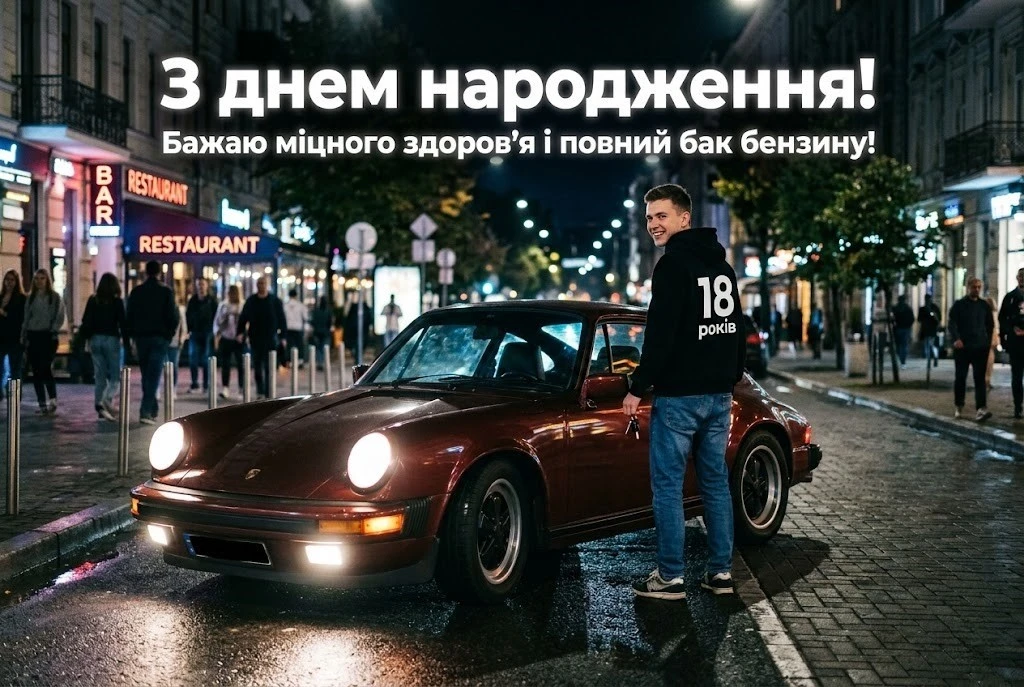 18 років — старт у доросле життя: натхненні привітання для молодого чоловіка