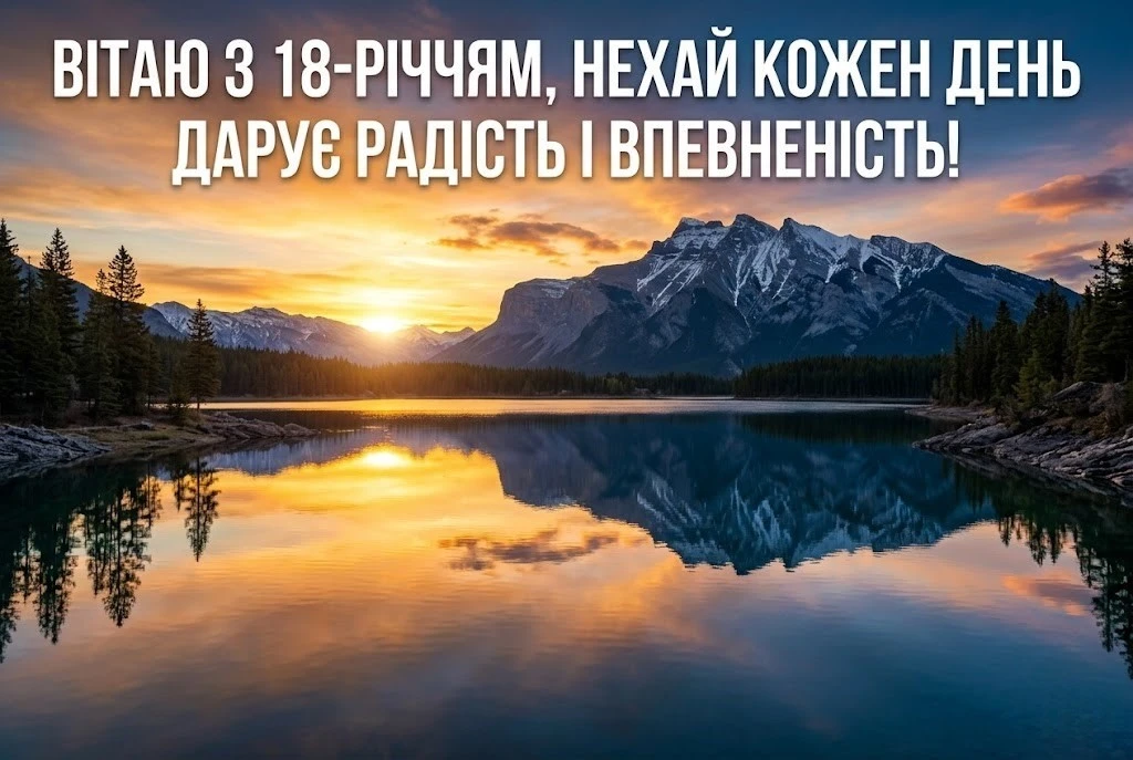 18 років — старт у доросле життя: натхненні привітання для молодого чоловіка