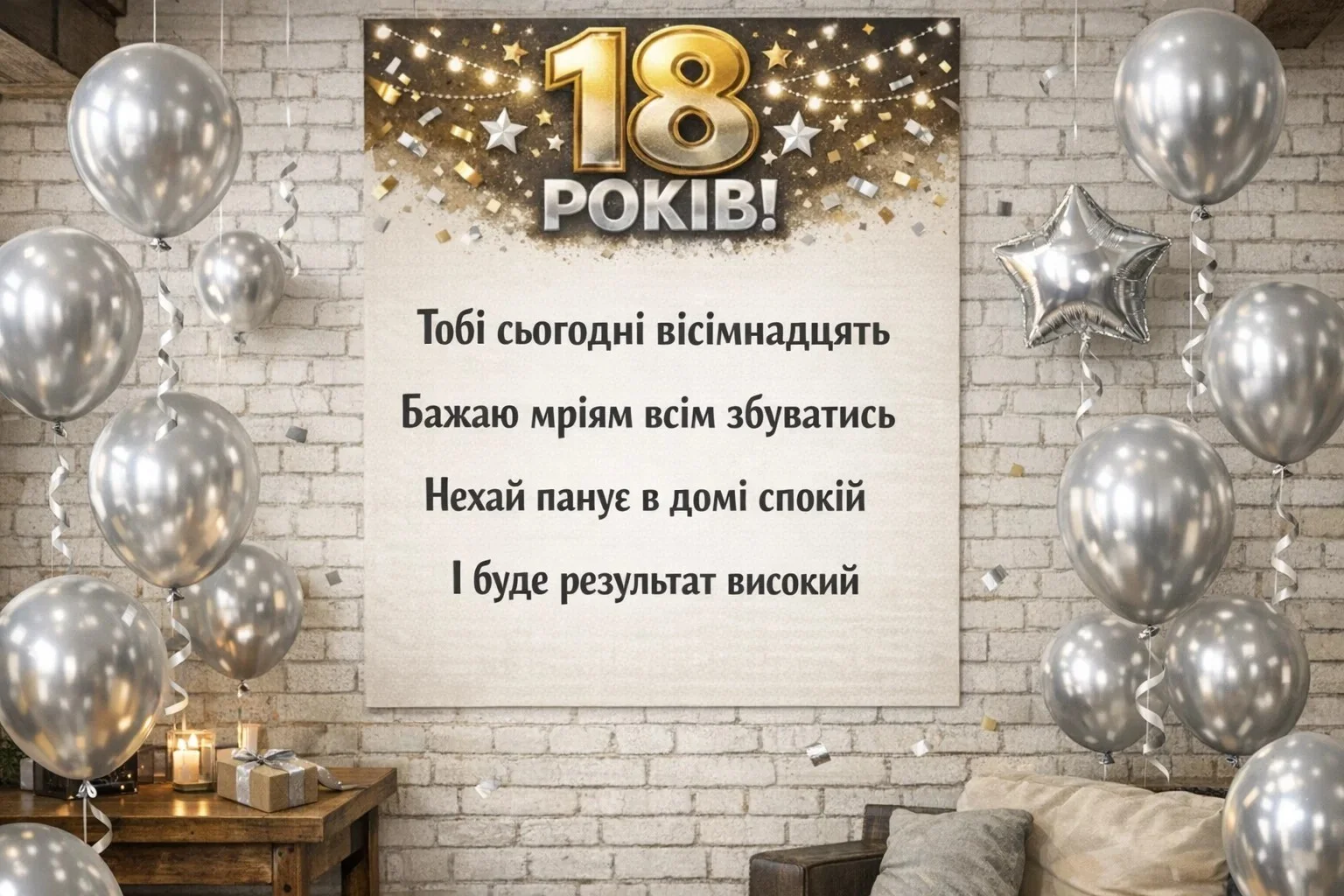 18 років — старт у доросле життя: натхненні привітання для молодого чоловіка