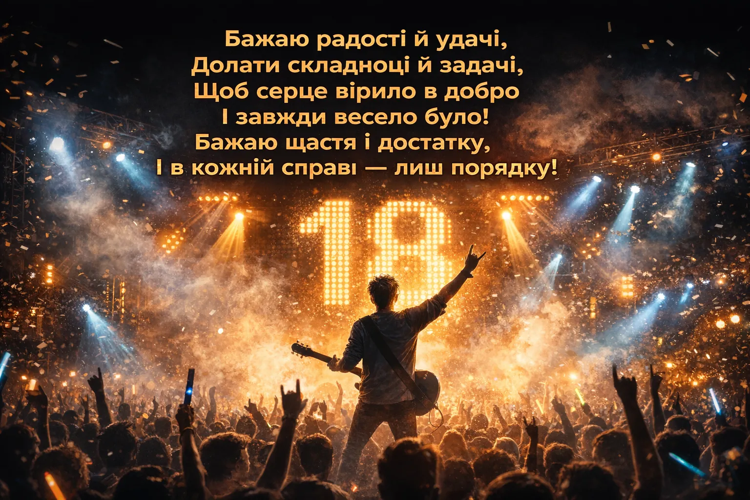 18 років — старт у доросле життя: натхненні привітання для молодого чоловіка