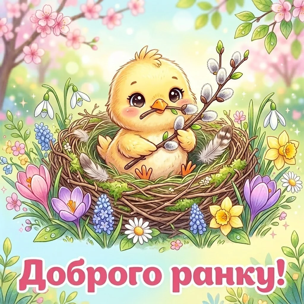 Доброго мирного ранку: душевні картинки до Вербної неділі для гарного настрою