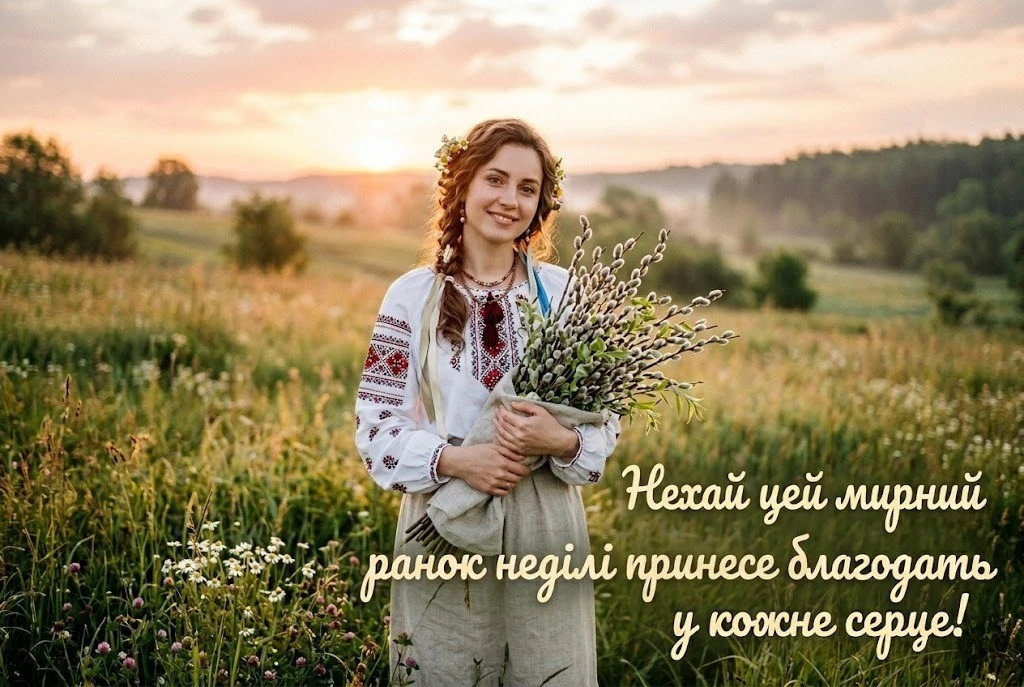 Доброго мирного ранку: душевні картинки до Вербної неділі для гарного настрою