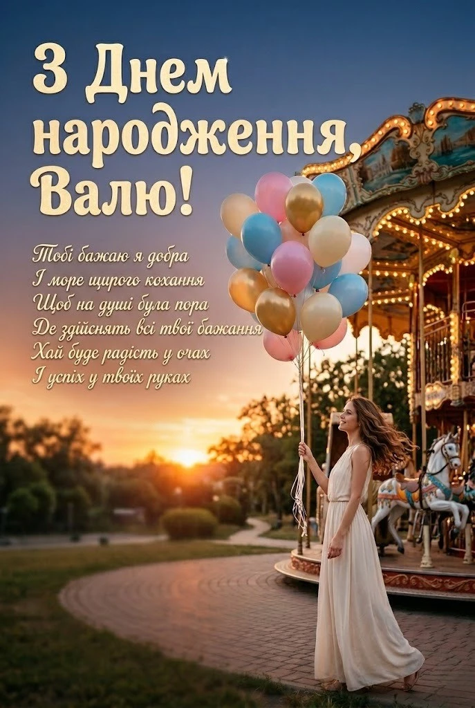 Оригінальні привітання з днем народження для Валентини: від серця до серця