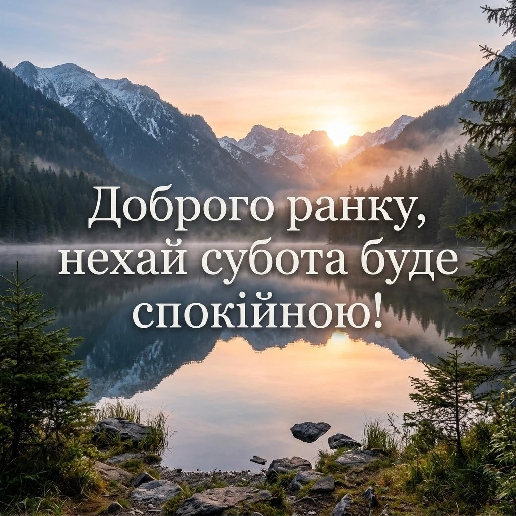 Доброго ранку суботи: позитивні картинки та душевні побажання для гарного настрою