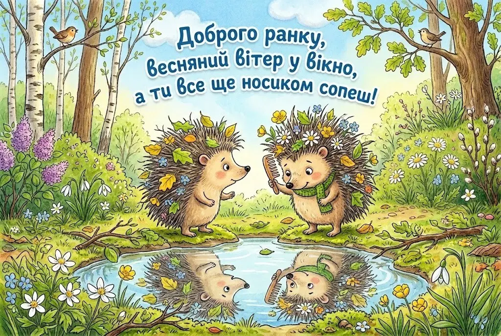 Доброго ранку: смішні весняні картинки для позитивного настрою та бадьорості