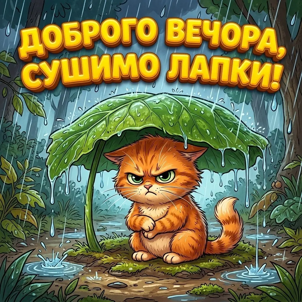 Доброго вечора: картинки в дощову погоду для затишку та гарного настрою