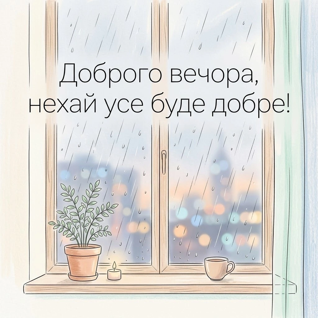 Доброго вечора: картинки в дощову погоду для затишку та гарного настрою