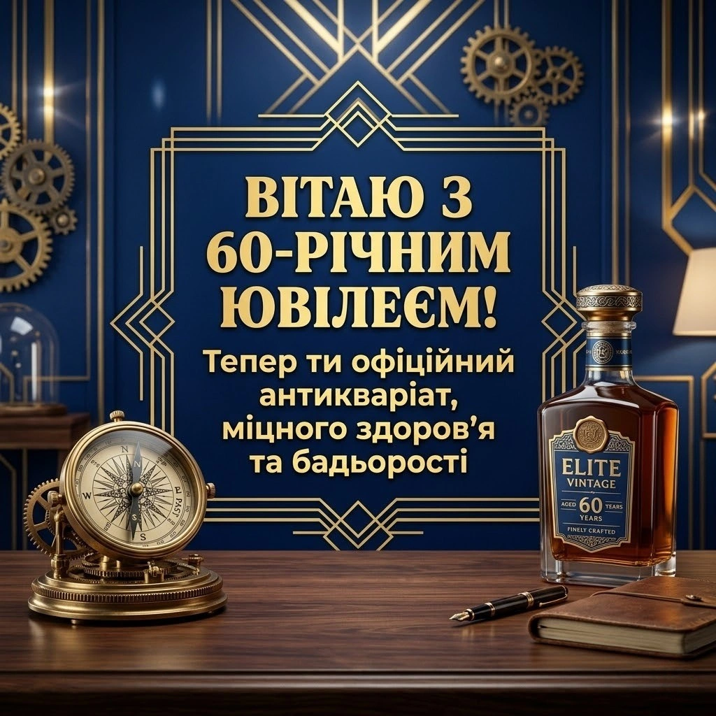 З 60-річчям! Найкращі привітання для чоловіка у віршах та прозі
