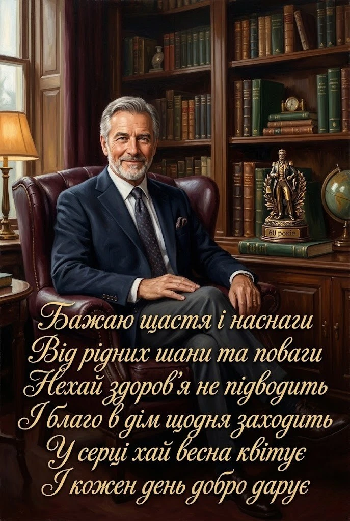 З 60-річчям! Найкращі привітання для чоловіка у віршах та прозі