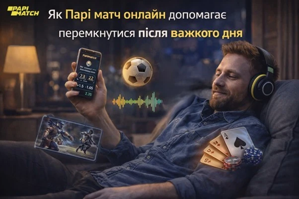 Як Парі матч онлайн допомагає перемкнутися після важкого дня