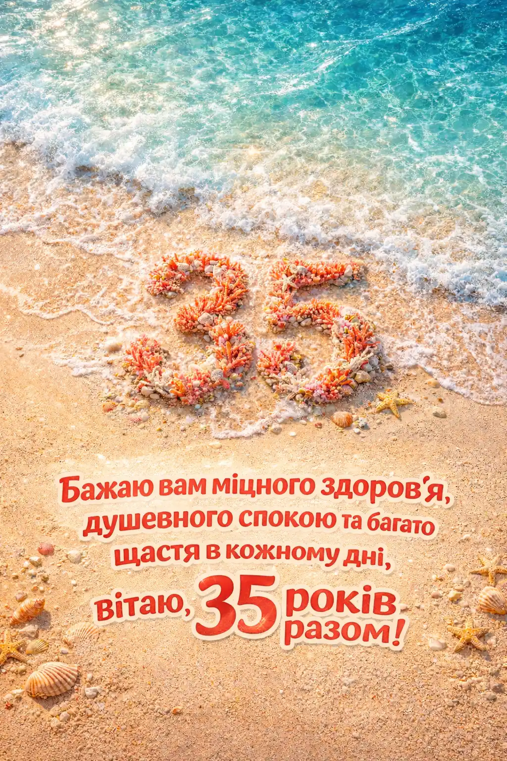 Коралове весілля: найкращі привітання з 35-ю річницею шлюбу в прозі та віршах