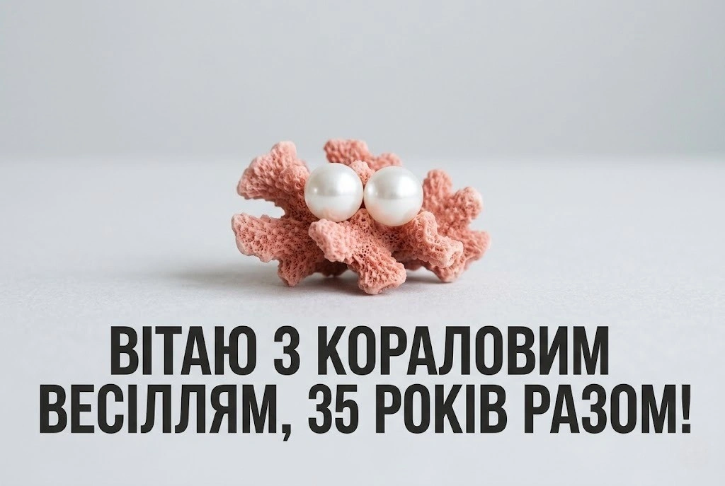 Коралове весілля: найкращі привітання з 35-ю річницею шлюбу в прозі та віршах
