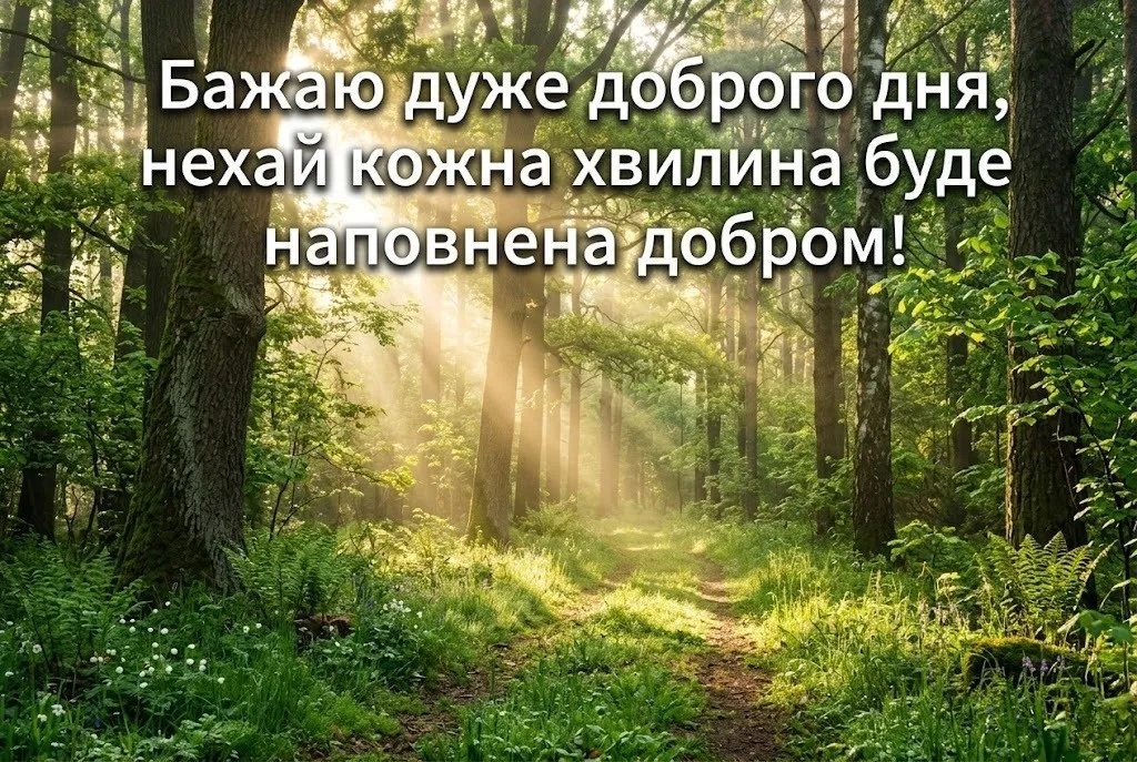 Доброго дня: сучасні листівки українською мовою для найкращих побажань