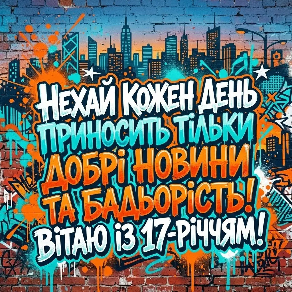 Вітання на 17 років хлопцю: від зворушливих слів до драйвових побажань