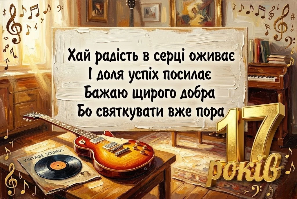 Вітання на 17 років хлопцю: від зворушливих слів до драйвових побажань