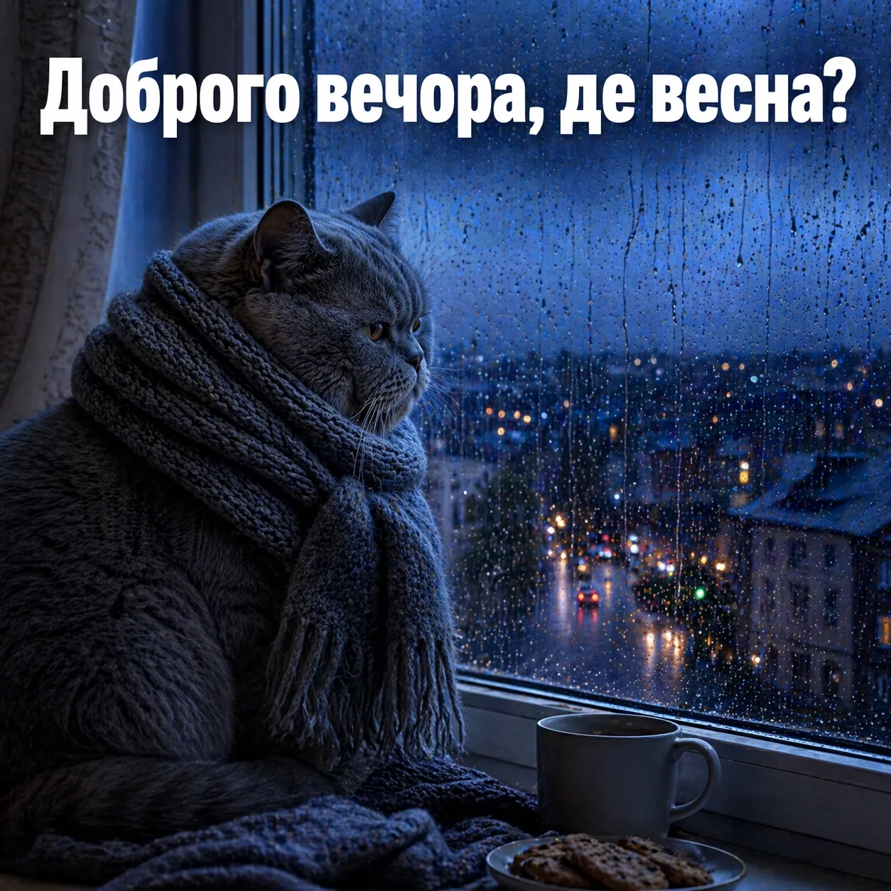 Доброго весняного вечора: смішні картинки та приколи про холодну весну