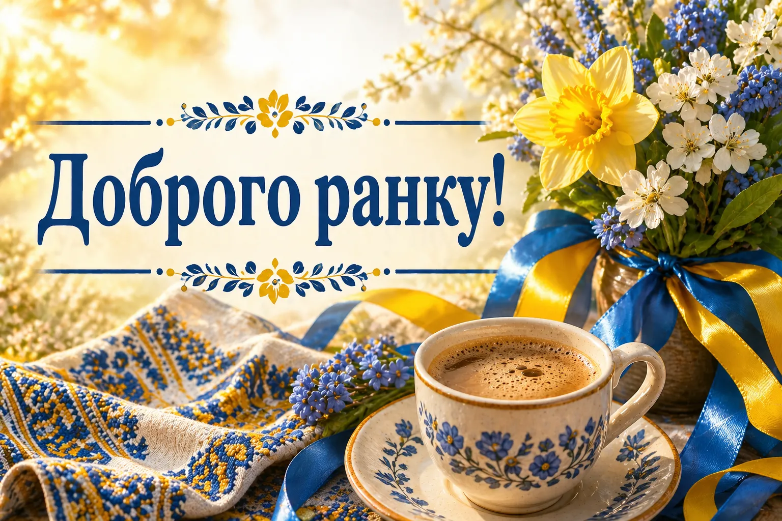 Доброго весняного ранку та гарного дня: патріотичні українські картинки для душевного настрою