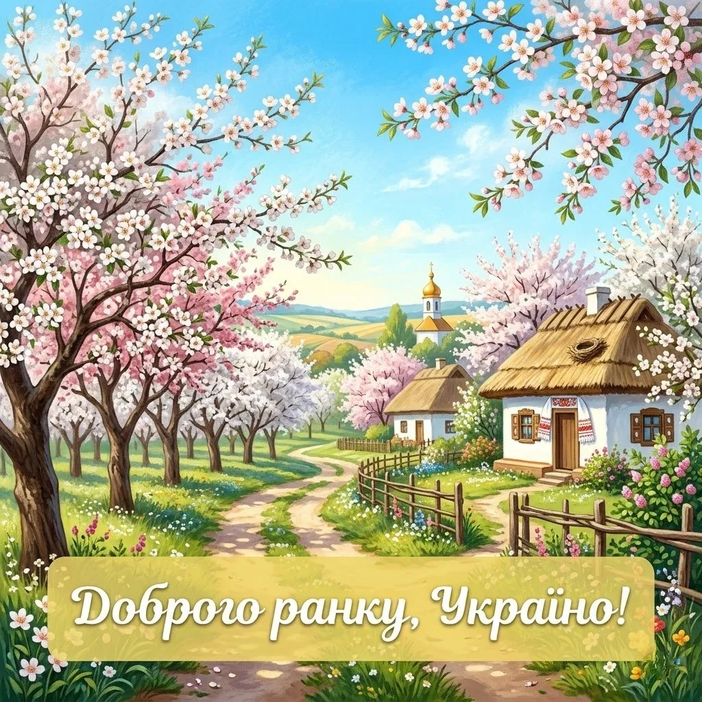Доброго весняного ранку та гарного дня: патріотичні українські картинки для душевного настрою