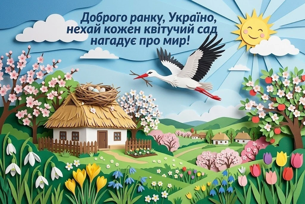 Доброго весняного ранку та гарного дня: патріотичні українські картинки для душевного настрою