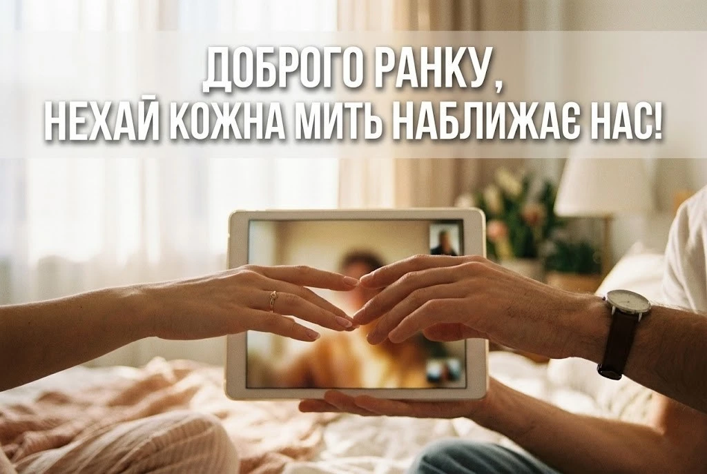 Доброго ранку: картинки коханому на відстані для найтепліших обіймів крізь кілометри