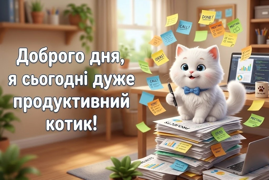 Доброго дня, продуктивності та легкості: картинки для мотивації та гарного настрою