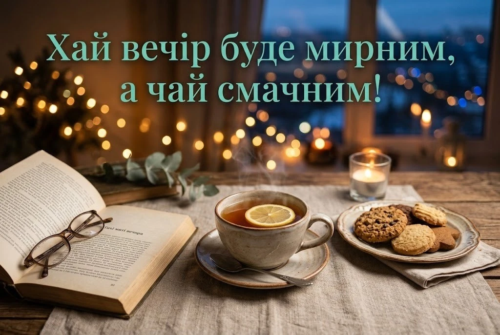 Доброго вечора та мирного відпочинку, Україно: душевні картинки та щирі побажання